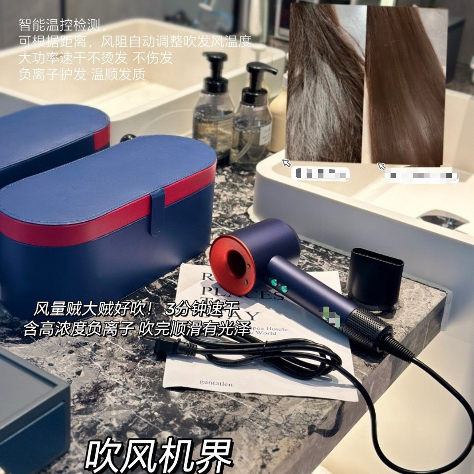 Ds Negative Ion Hair Dryer for Home Use, High-Power Hair Care, Silent, Quick-Drying Hair Dryer, High-Speed Drying, Large Air Volume