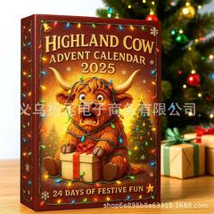 Highland Cow Advent Calendar 2025 - 3D Handmade Highla