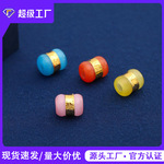 猫眼石金镶玉转运珠吊坠 路路通批发 吉祥如意男女款玉坠项链批发