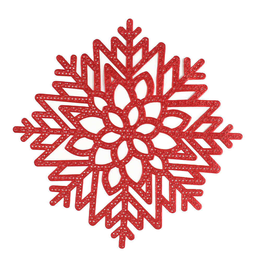 Calo de nieve de invierno elemento de Navidad almohadilla de mesa roja dorada almohadilla de mesa de aire almohadilla de mesa de comedor