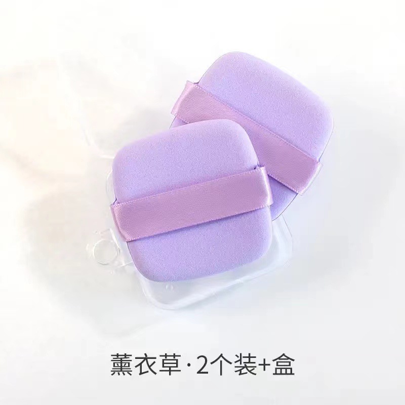 Mantequilla galleta polvo de maquillaje no comer polvo q bala cuadrada esponja de maquillaje cojín de aire concelador no pegado polvo utensilios de maquillaje