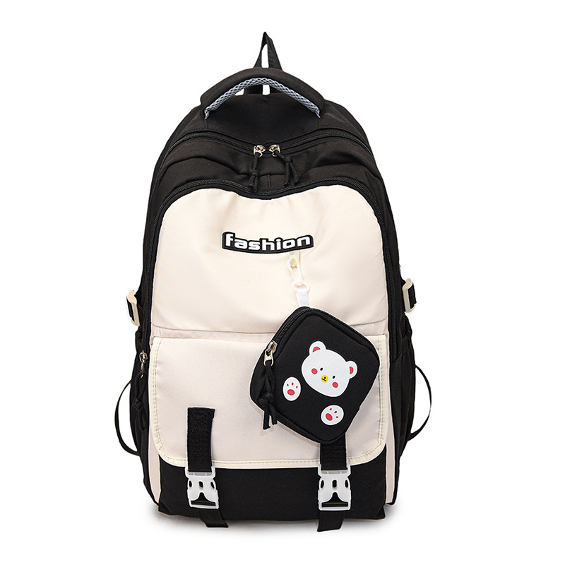 Nueva moda casual transfronteriza, anti-salpicaduras de agua, tela Oxford de gran capacidad, mochila escolar para estudiantes de secundaria y preparatoria, mochila para hombres y mujeres