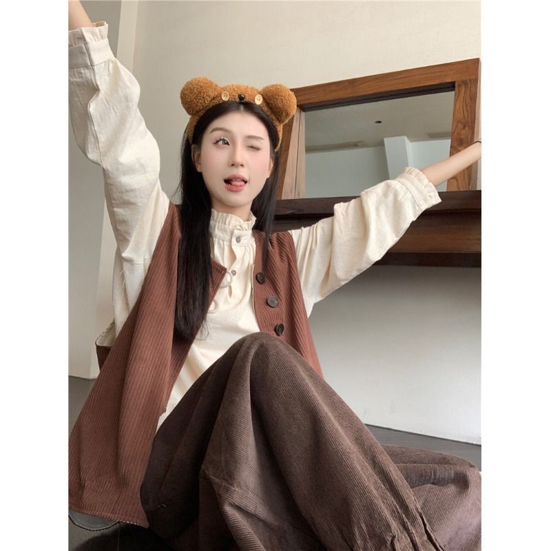 棉麻女装森系田园风套装一整套文艺慵懒风日系风格穿搭秋季小个子|undefined
