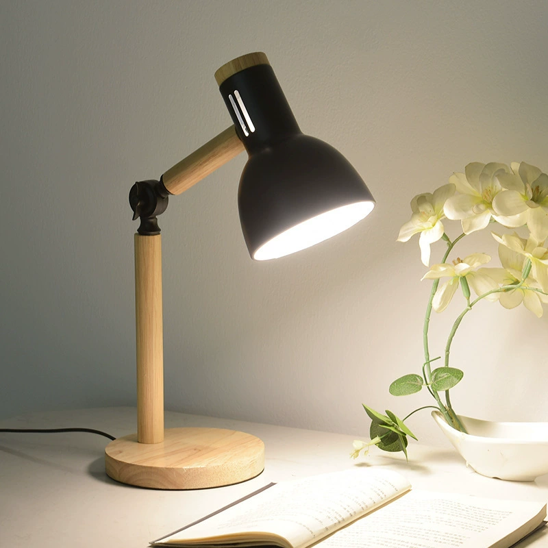 Современный минималистский переключатель E27 Студент изучает длинную руку выхода офисного кабинета защиты глаз настольная лампа