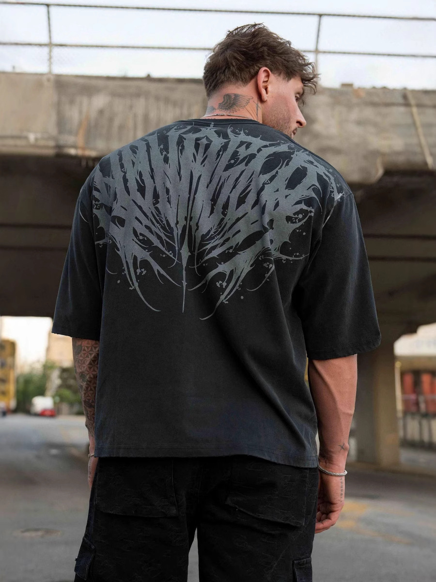 YOUNGLA Cotton sports T-shirt for leisure