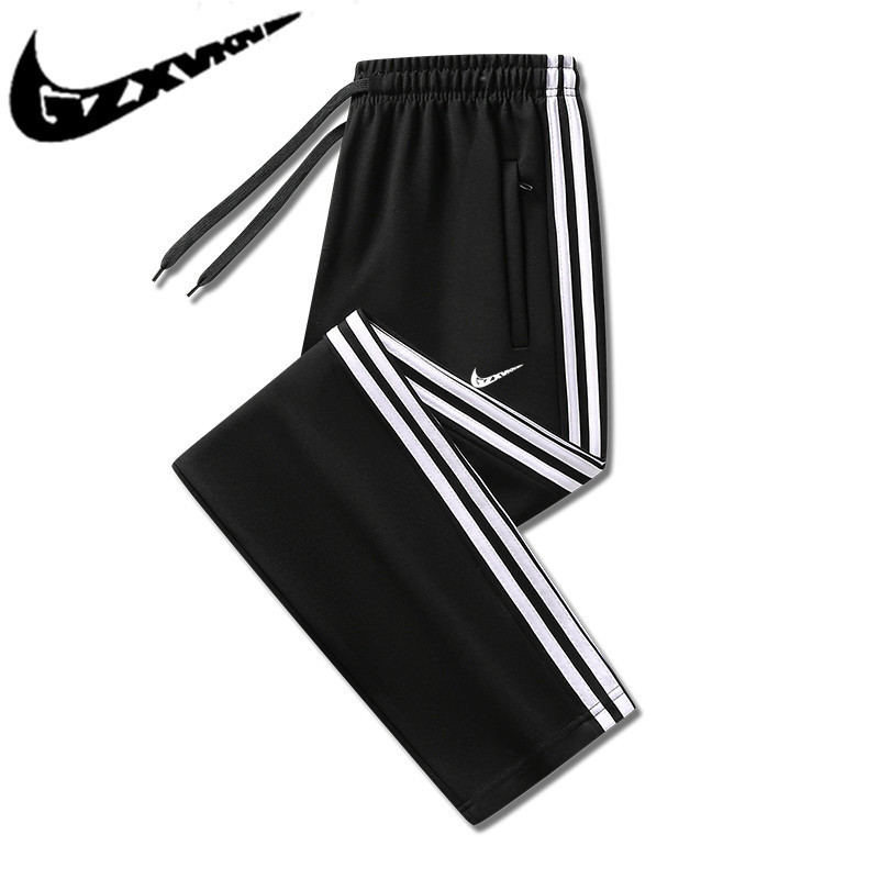 Three Bar Sweatpants Men's Autumn New Fashion Brand Straight Pants Loose Casual plus size Running Sports Pants for Men