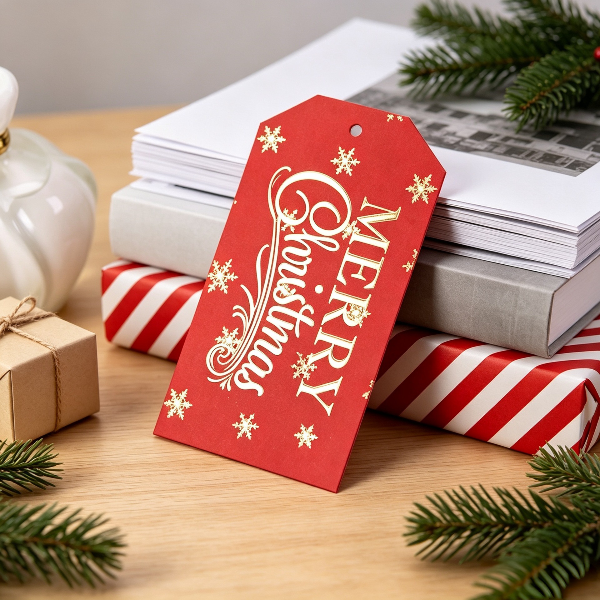 European and American cross-border Christmas greeting cards, gift decorations, bookmarks, labels, stickers, DIY gift packaging, and colorful paper card accessories