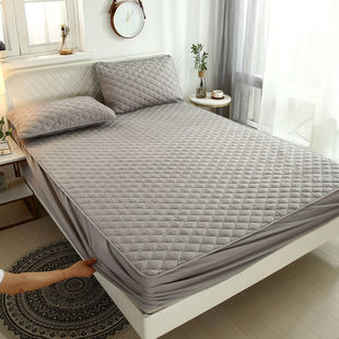 Cross-border thick mattress protector m single-piece bedspread non-slip bed sheet dust cover independent station cotton bed hat