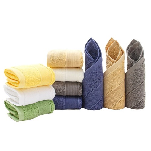 Cotton Thick Square Scarf 80G Plain Color, Cut-Off for Export, Hotel/Guesthouse/Bathroom Towels, Beauty Salon, Drop-Shipping One Piece