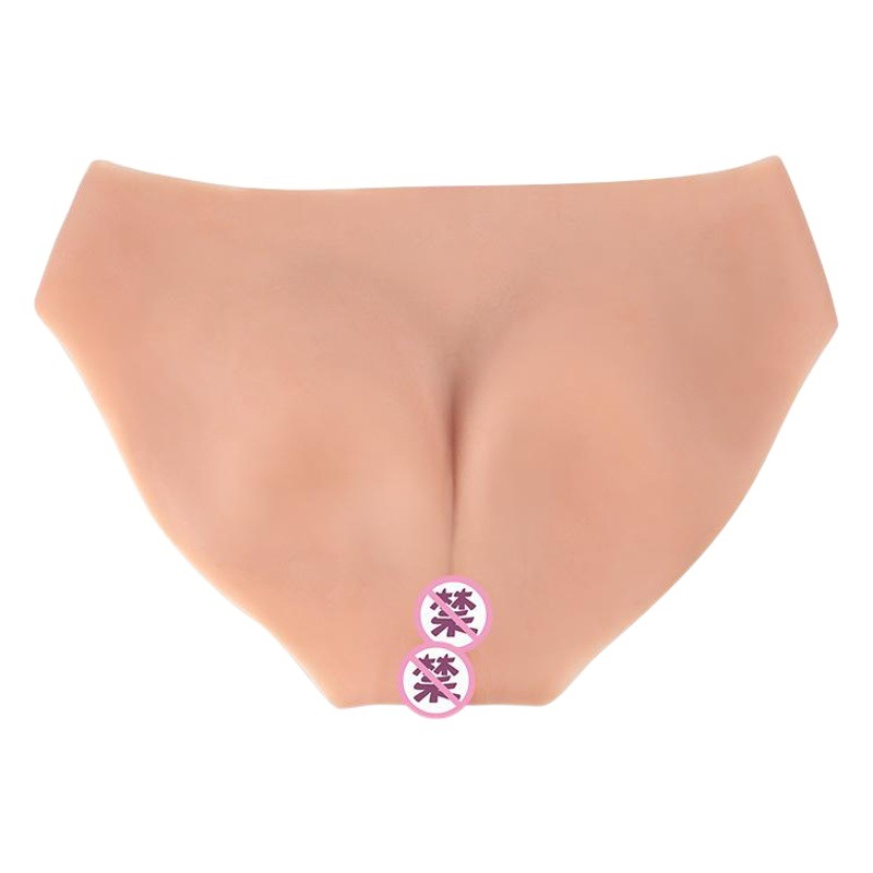 Han GE Nuevo vestido de CD Ropa interior falsa para hombres Cubierta de mujer falsa oculta parte inferior del cuerpo Silicona calzoncillos falsos de Yin