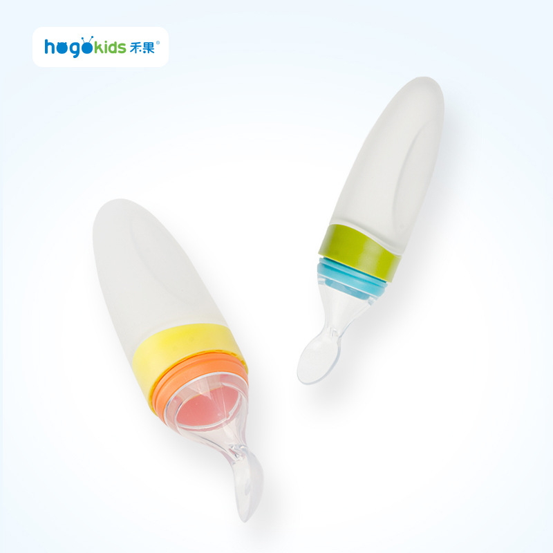 Fruit Maternal and Infant Products Children's Squeeze Feeding Spoon Baby Tableware Portable Baby Silicone Feeding Supplemental Spoon