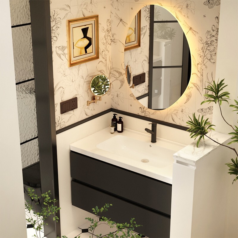 Romantic French-Style Cabinet Combination Bathroom Sink Washbasin Ceramic Integrated Washbasin Bathroom Sanitary Ware New Model