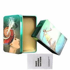 鐵盒塔羅牌燙金工藝高質量撲克牌跨境專屬英文款桌上卡牌遊戲