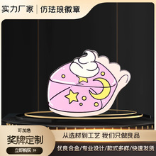 来图来样定制仿珐琅工艺卡通徽章 儿童男女生包包衣服配饰