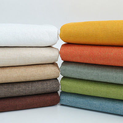 Solid Flax sofa cloth Fabric Cotton and hemp Sofa cover cloth wholesale Cloth head Handle Background cloth canvas
