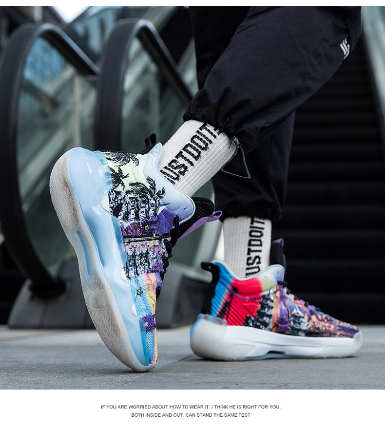 James basketball shoes men's No. 23 non-slip wear-resistant breathable shock-absorbing actual combat female students youth children's sports shoes_voghion.com