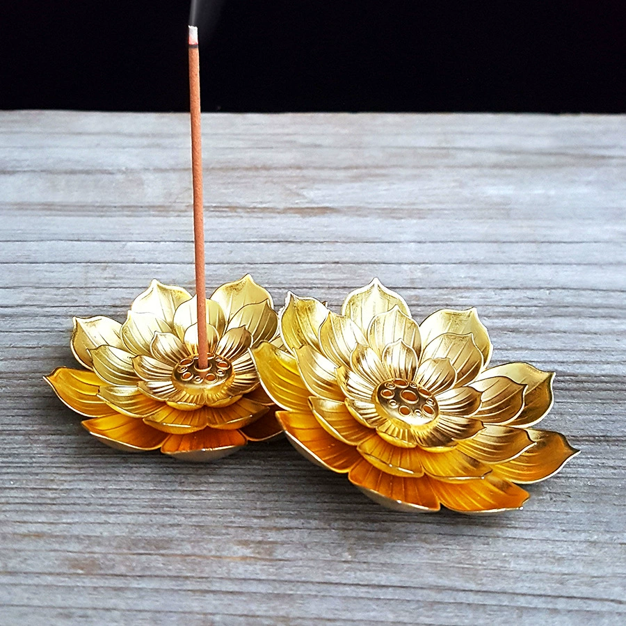 Прямые поставки с фабрики: домашний креативный подсвечник для благовоний, китайский ретро-дизайн в стиле дзен, пористый лотос для благовоний.