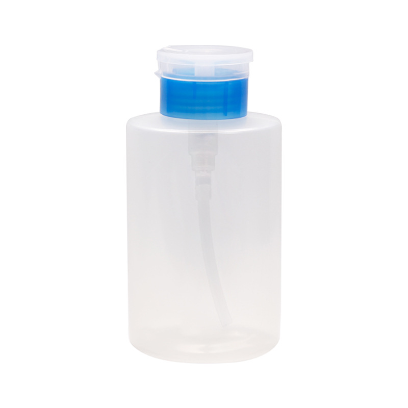 350 ML presiona la botella vacía cabeza azul