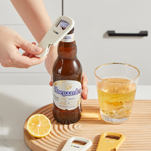 Household creative magnetic multi-function bottle opener refrigerator sticker beer bottle opener magnet bottle opener lid opener