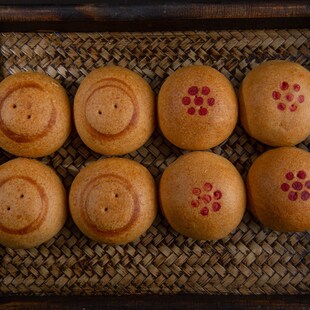 清真傳統老式手工京德盛齋自來紅月餅老北京特產冰糖五仁月餅食品