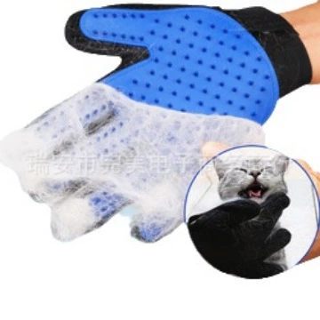 Товары Для Животных Перчатки Кошка и собака Pet Чистка Массажные Перчатки Щетка Перчатки Для Удаления Волос