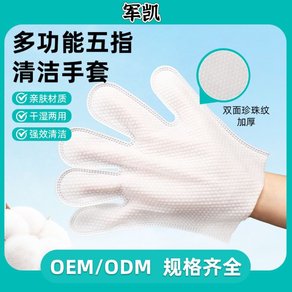 Pet-Specific Cleaning Non-Woven Fabric Disposable Gloves and Wipes, Multifunctional Disposable Wipes for Cleaning Cat and Dog Hair