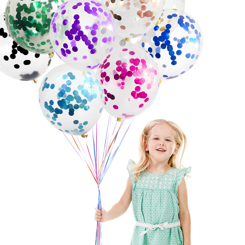 Birthday Simple Style Sequins Emulsion Indoor Outdoor Party Balloons display picture 1