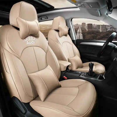 Cover All-Inclusive Four-Season — Modelə uyğun (Original) oturacaq örtükləri - warm-rice-deluxe-edition-five-seats-nappa-leather-fully-surrounded-front-and-rear-rows