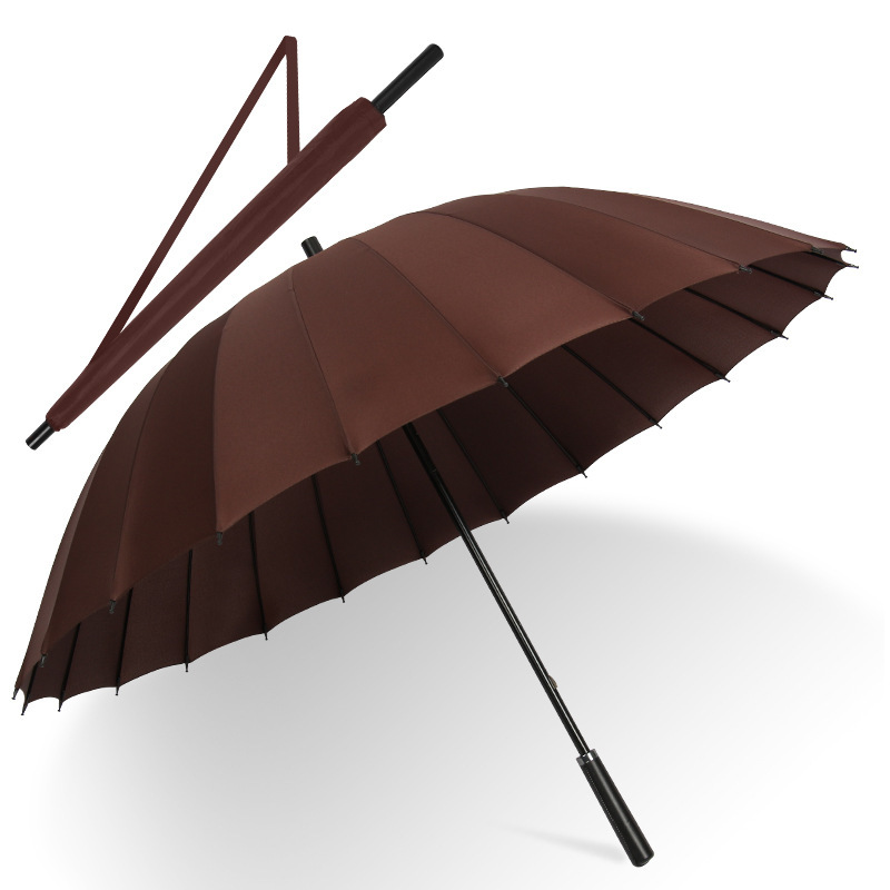 24骨长柄雨伞男款晴雨两用女学生加厚结实耐用双号防晒自动伞|undefined
