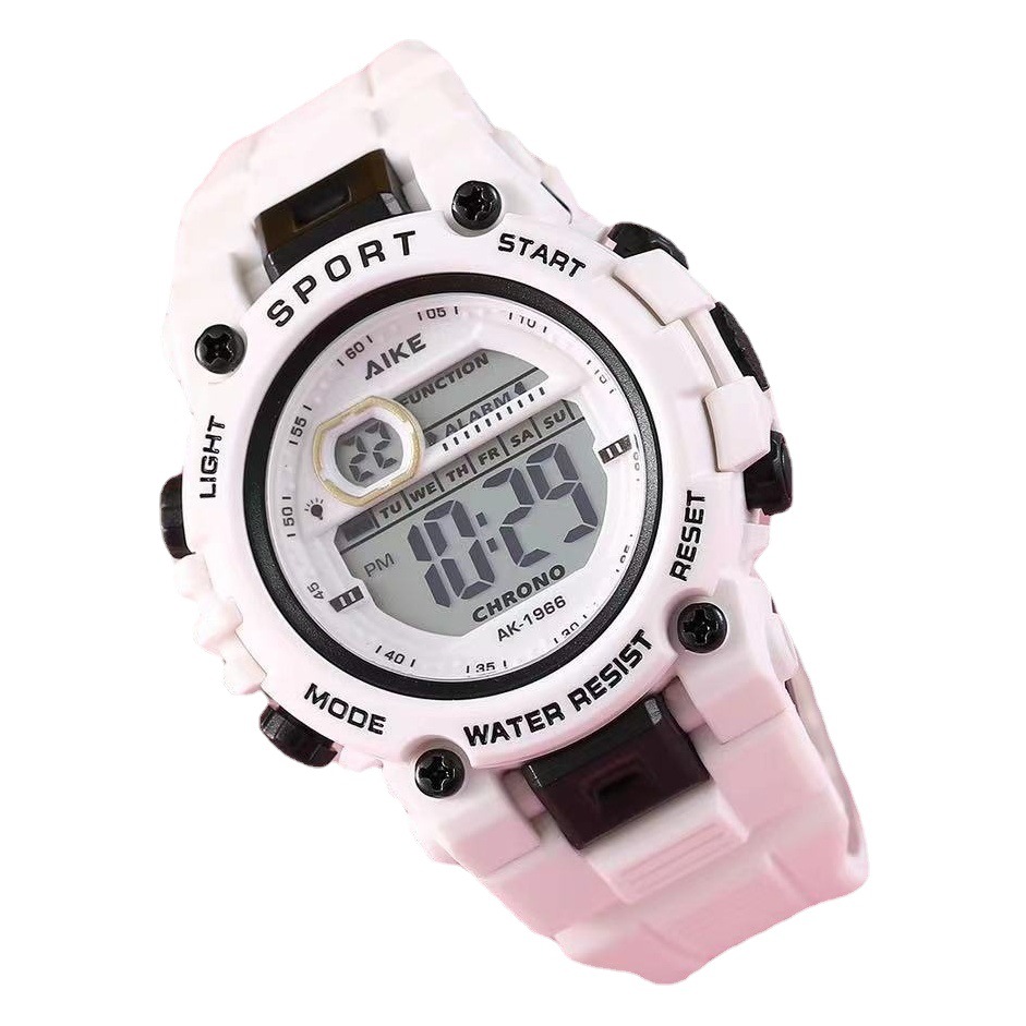 Nuevo amor grabado 1966 luminoso impermeable reloj deportivo unicornio luminoso estudiante multifunción reloj electrónico