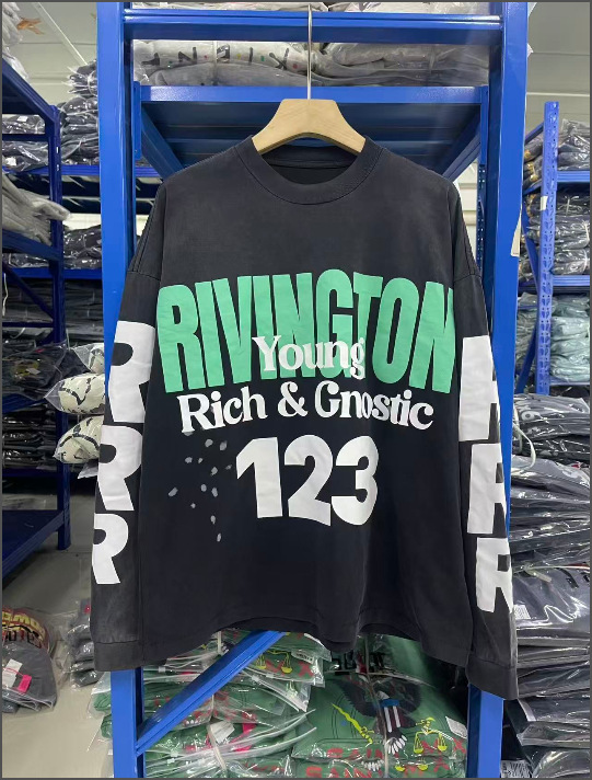 High Street Trendy Loose Casual Versatile Crew Neck Sweatshirt For Men And Women_voghion.com