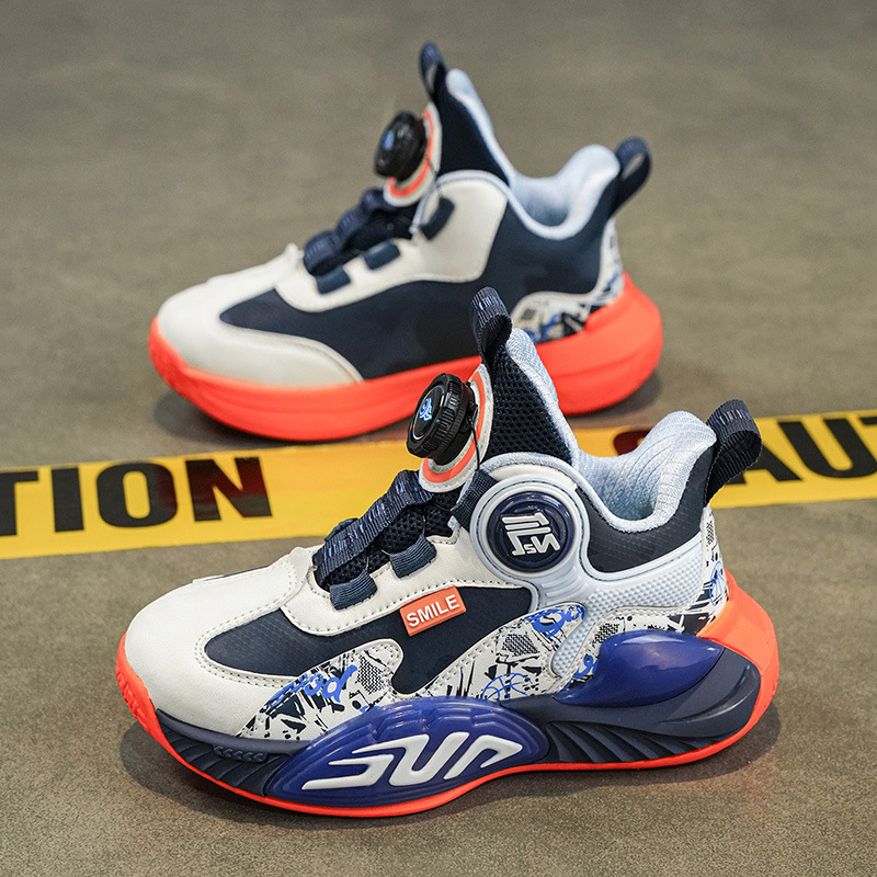 2025 nuevo otoño y invierno zapatos para niños entrenamiento de amortiguación zapatos de carreras para niños zapatos de baloncesto antideslizantes para niños