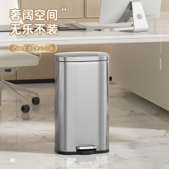 大型ゴミ箱キッチン専用蓋付きステンレス家庭用足踏み式トイレ業務用オフィス