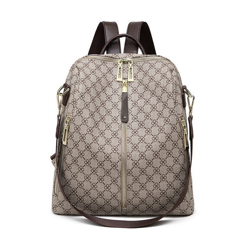 Ladies dual-purpose anti-theft backpack, popular and easy to match, Korean version  spring and summer new style printed backpack, travel bag, casual