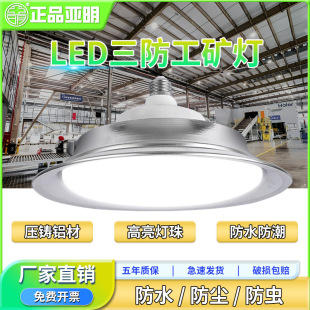 Yaming screw led mining lamp waterproof and dustproof 100w workshop pendant lamp gymnasium blue stadium lighting lamp