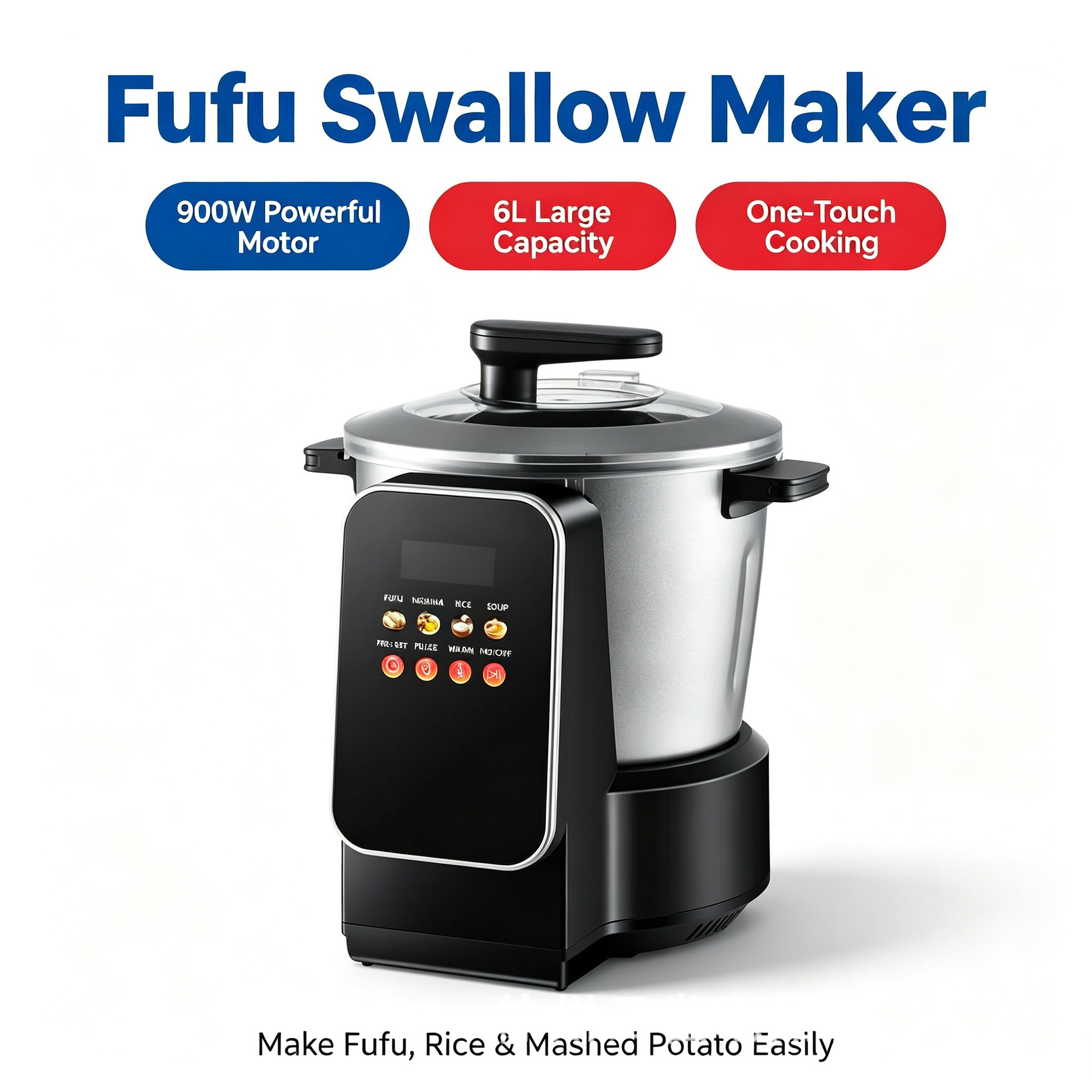 Swallow-Maker, Fufu-Maker, Cassava- und Yam-Mixer, Mixer, Cassava-Maschine