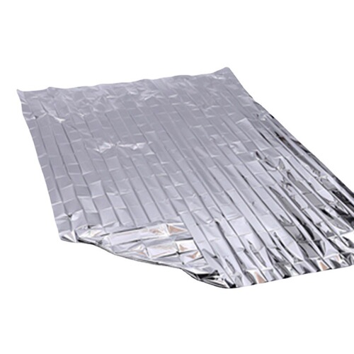 Outdoor portable multifunctional first aid thermal blanket 130*210 double-sided silver gold survival blanket sun protection blanket