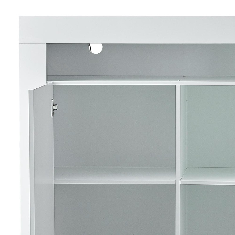 Moderno minimalista aparador gabinete cocina hogar pared-lado pequeño gabinete de almacenamiento con gabinete de aparador de luz