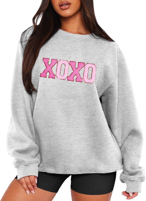Mapick Women's Valentine's Day Sweatshirt with Fun Letter Print