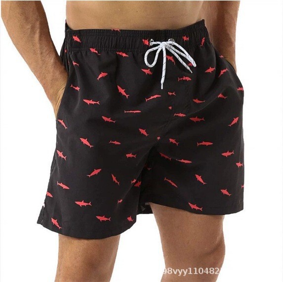 2025 Summer Cross-Border Flamingo Fish Series 3D Digital Printing Casual Men's Fashion Sports Beach Shorts