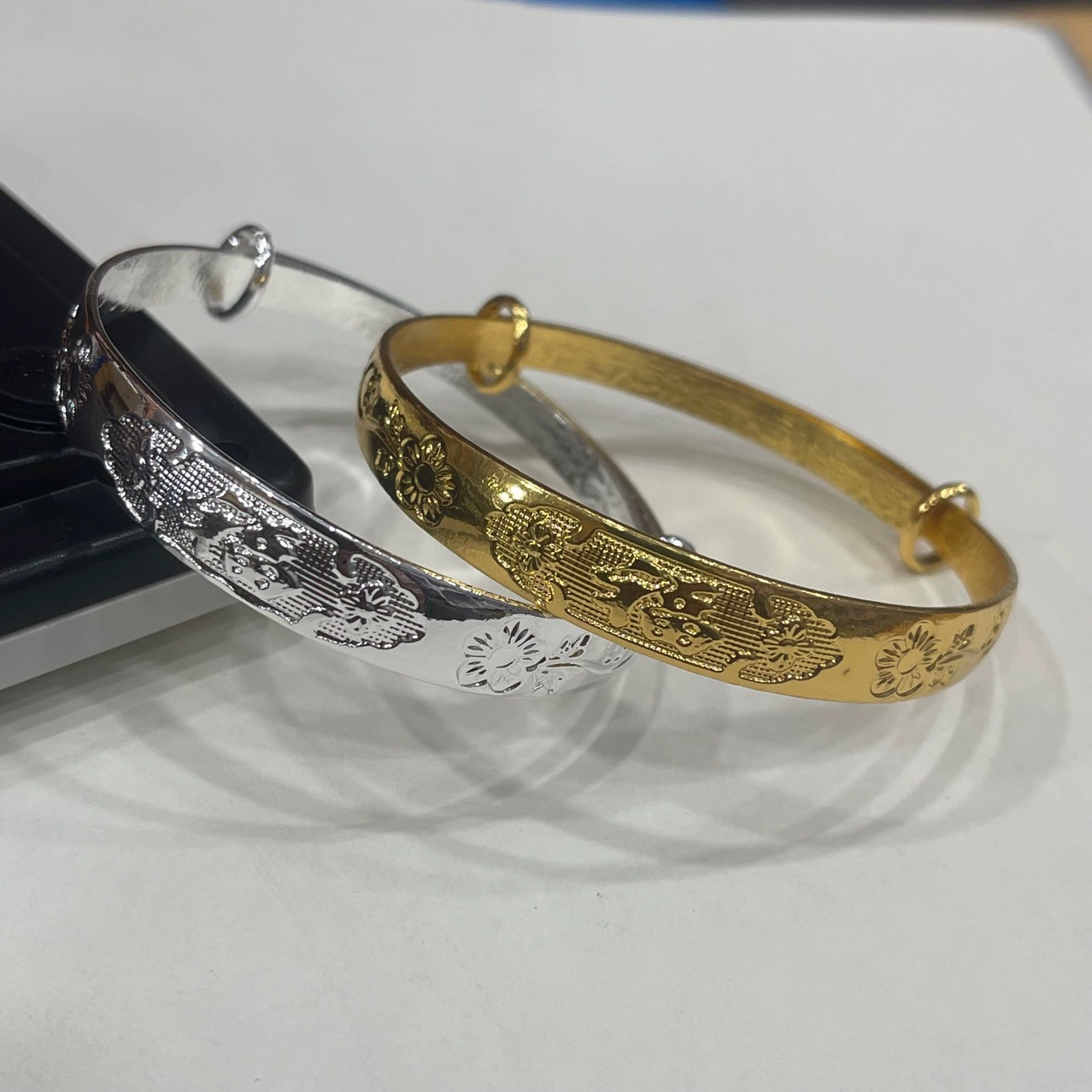 Высокая Имитация позолоченный посеребренный Дракон и Феникс-Фу двухтактный браслет цветок сливы Фу двухтактный браслет тренд оптовые поставки ювелирных изделий