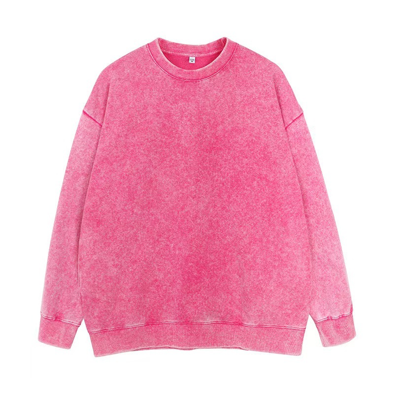 Retro lavado con agua bolsillo lateral cuello redondo chaqueta de cuello para hombre 2024 nuevo producto suelto medio largo americano chaqueta de pareja