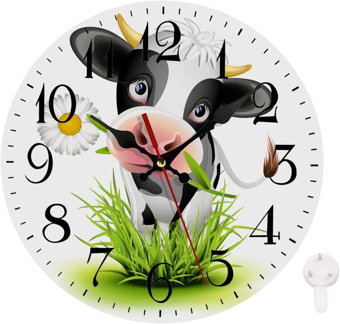 Reloj de pared sin marco con mariposa/animal, reloj simple de tablero de densidad, decoración para sala/comedor, venta directa de fábrica