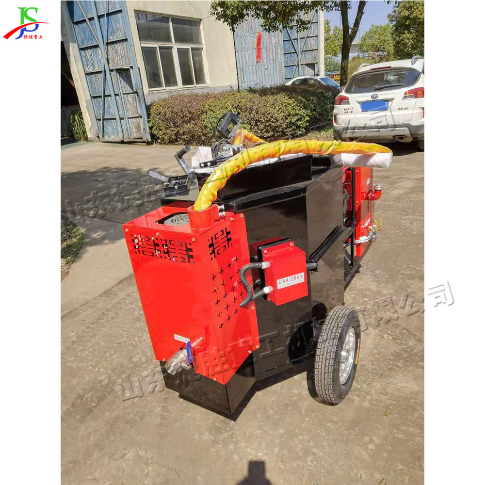 Máquina de relleno de reparación de carreteras pequeñas Máquina de relleno de asfalto de calentamiento automático Máquina de relleno de pavimento de asfalto de empuje manual