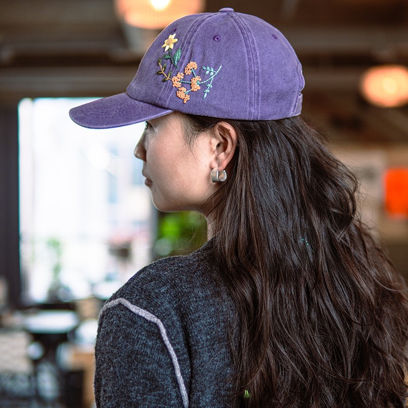 Hecho a mano sombrero hombres y mujeres bordado DIY producción material paquete Lu bordado regalo creativo para novio sol sombrero