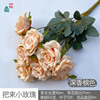 New models 9 small roses wedding roads lead to flowers and fake flowers home living room decorative ornaments silk flowers