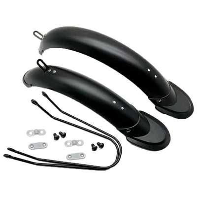 Electric vehicle fender Front and Rear Mudguards Folding - front-rear-mudguards-brackets-screws-included