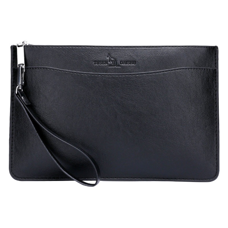 Cross-Border Men's Plaid Handbag, Large-Capacity Envelope Bag, Clutch Bag, Multi-Card Slot Men's Bag, Clutch Bag
