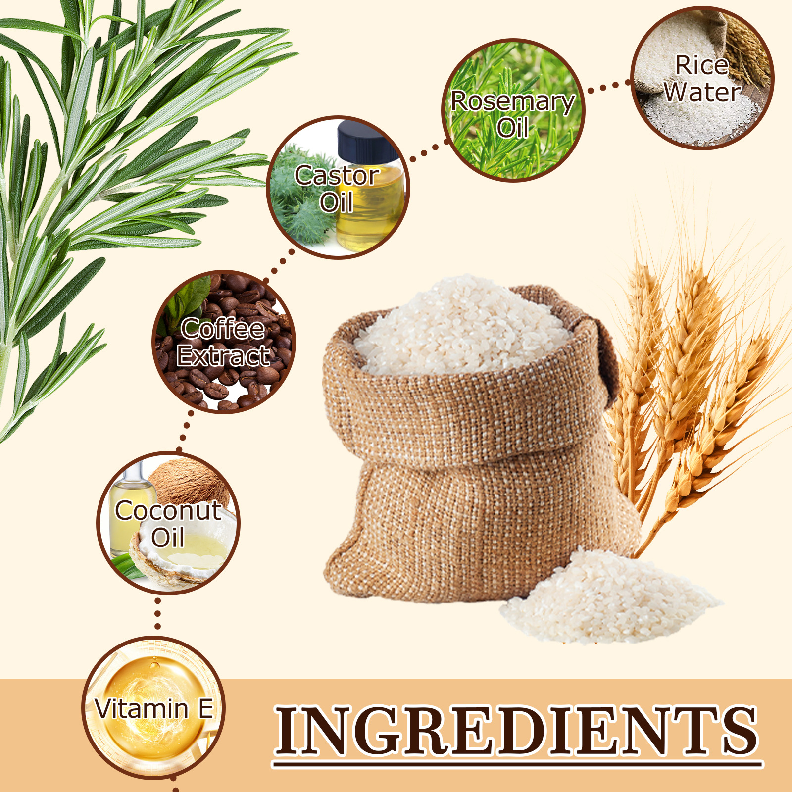 EELHOE Rice Spray per capelli spessi Rafforza i capelli, ripara i danni ai capelli, previene le spaccature dei capelli e fornisce una manutenzione profonda_voghion.com