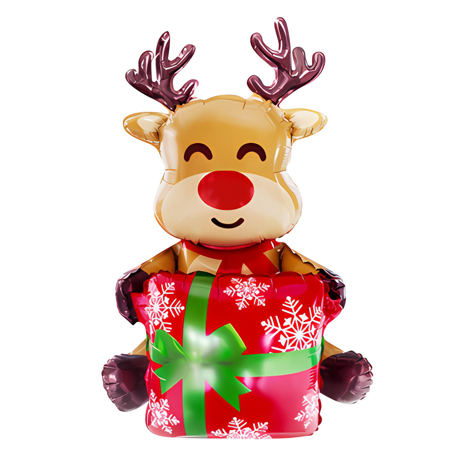 Navidad transfronteriza Papá Noel muletas alce copo de nieve muñeco de nieve dibujos animados globo de película de aluminio fiesta de Navidad bola decorativa image 32